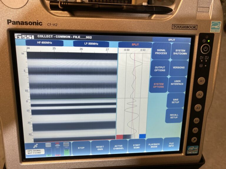 GPR screen as it was being readied at the warehouse for shipment to the buyer.