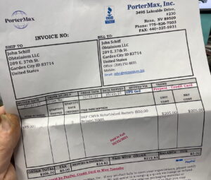 Invoice and receipt of payment